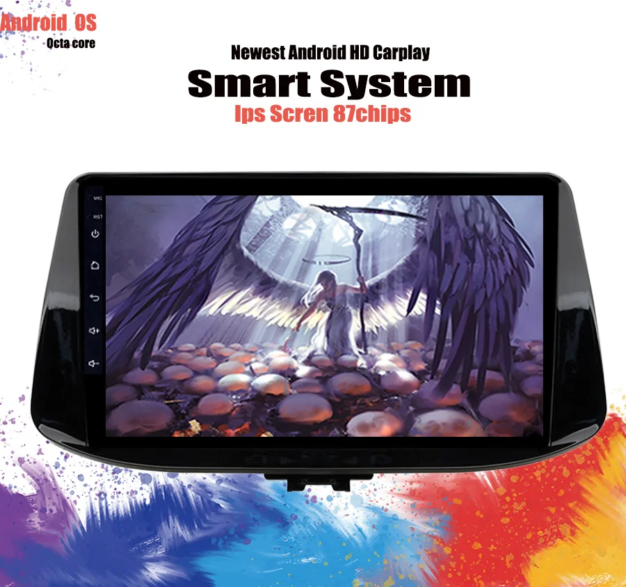 Android 10 0 6G RAM автомобильный DVD плеер GPS навигация головное устройство для Hyundai I30 206