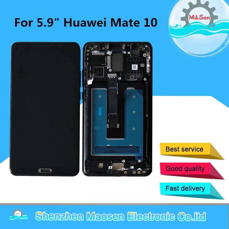 5.9" Original M&Sen For Huawei Mate 10 ALP-L09 ALP-L29 LCD Display Screen Frame+Touch Digitizer For Mate 10 LCD +Fingerprit
5.9" Original M&Sen For Huawei Mate 10 ALP-L09 ALP-L29 LCD Display Screen Frame+Touch Digitizer For Mate 10 LCD +Fingerprit