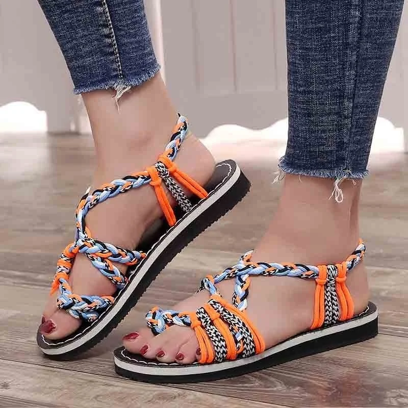 2020 Summer Sandals Women Shoes Braided Rope Bohemia Gladiator Sandalias Slip On Flat Flip Flops Beach Sandals Plus Size 35-44
2020 Summer Sandals Women Shoes Braided Rope Bohemia Gladiator Sandalias Slip On Flat Flip Flops Beach Sandals Plus Size 35-44