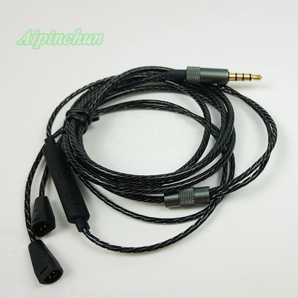 Aipinchun 3.5mm CTIA 4-Pole Jack Earphone Cable with Volume Controller Replacement Headphone Cord for IE8 IE8i IE80 A32
Aipinchun 3.5mm CTIA 4-Pole Jack Earphone Cable with Volume Controller Replacement Headphone Cord for IE8 IE8i IE80 A32