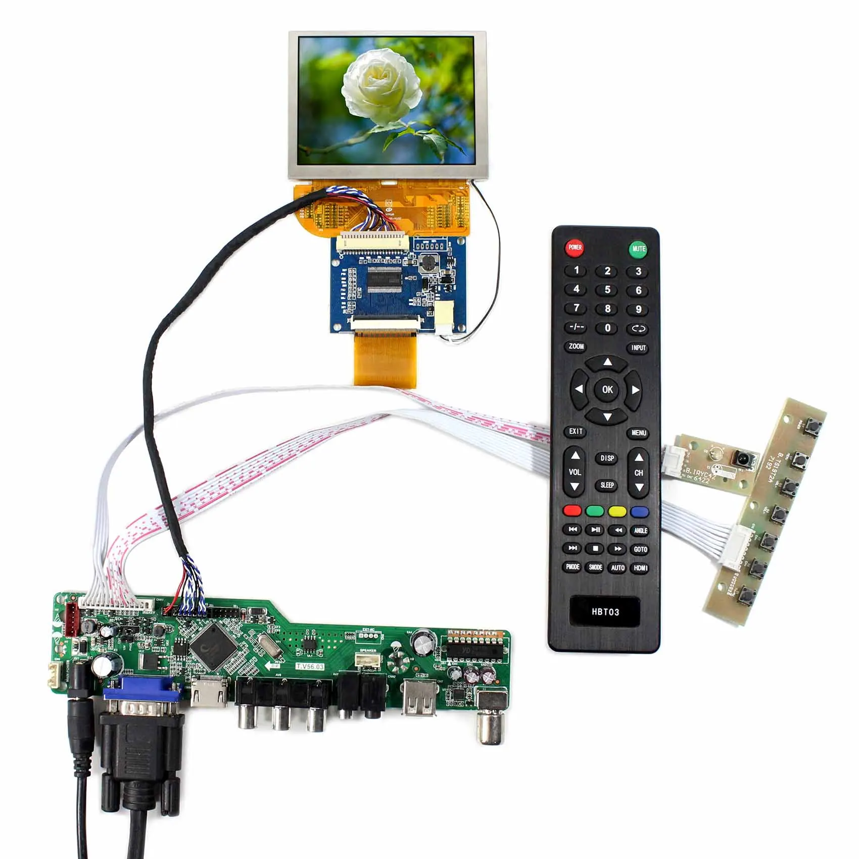 

3.5" 800X600 LCD Screen VS035SD1 HD MI VGA AV USB LCD Controller Board Converter Board Replace PD035VX2