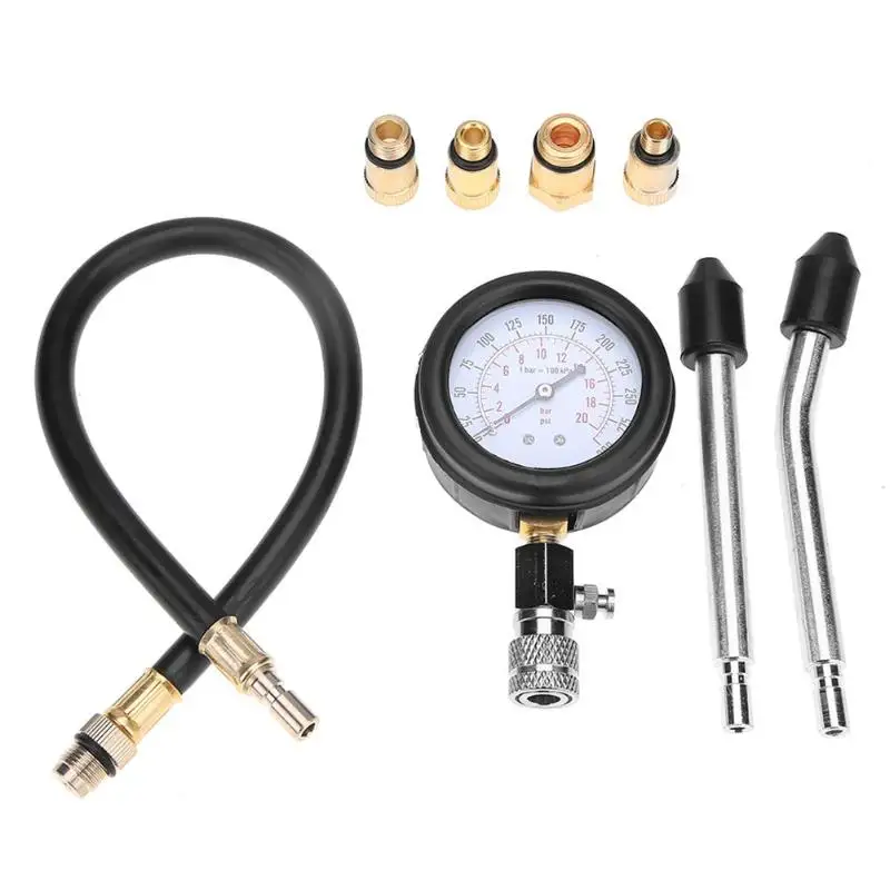 Automotive Test Kit Gasoline Engine Compression Tester Auto Petrol Gas Engine Cylinder Automobile Pressure Gauge Tester
Automotive Test Kit Gasoline Engine Compression Tester Auto Petrol Gas Engine Cylinder Automobile Pressure Gauge Tester
