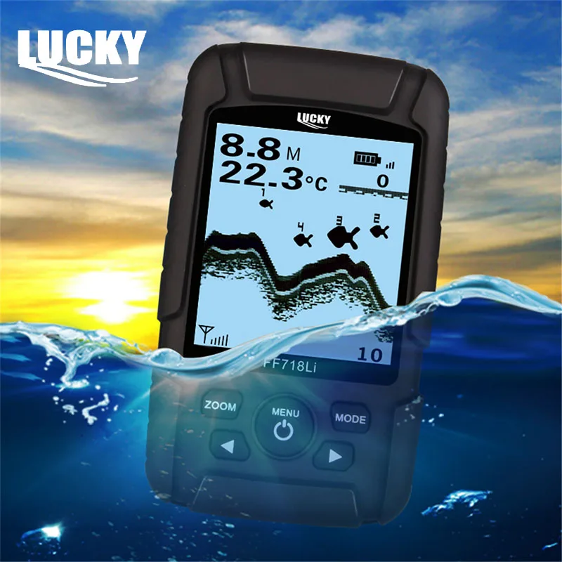 Lucky Echo Sounder Sonar for Fishing Portable Sonar Fish Finder Boat Sonar Echo Sounders for Fishing Fishfinder FF718Li-W
Lucky Echo Sounder Sonar for Fishing Portable Sonar Fish Finder Boat Sonar Echo Sounders for Fishing Fishfinder FF718Li-W