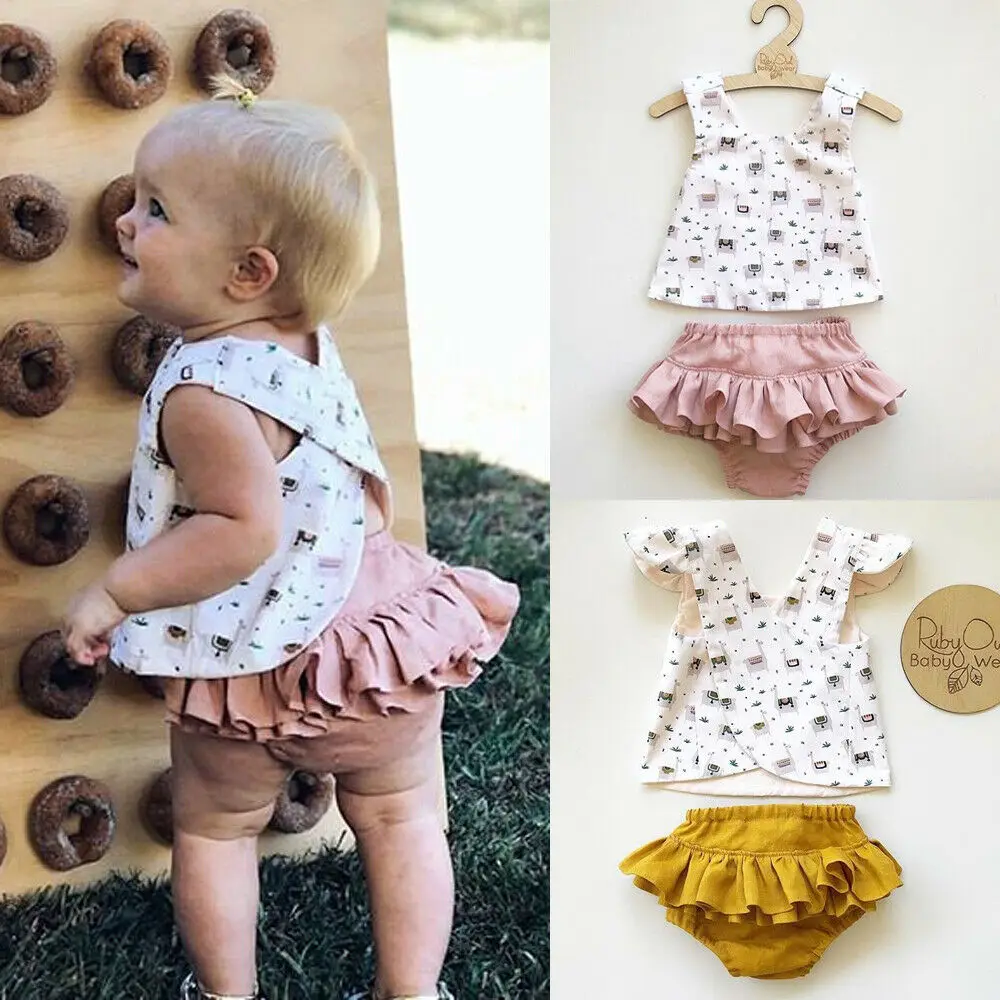 Pudcoco Baby Girl Set 0-3Y Newborn Baby Girl 2PCS Outfits Set Alpaca Tops Vest Ruffle Shorts Sunsuit Summer
Pudcoco Baby Girl Set 0-3Y Newborn Baby Girl 2PCS Outfits Set Alpaca Tops Vest Ruffle Shorts Sunsuit Summer