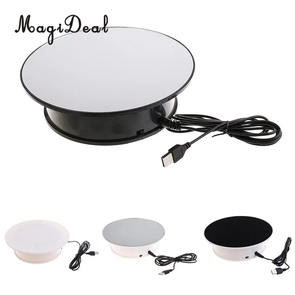 Double Use 360 Turntable Rotating Jewelry Watch Phone Ring Display Stand Holder Turn Table Plate Novelty Gift Toy
Double Use 360 Turntable Rotating Jewelry Watch Phone Ring Display Stand Holder Turn Table Plate Novelty Gift Toy