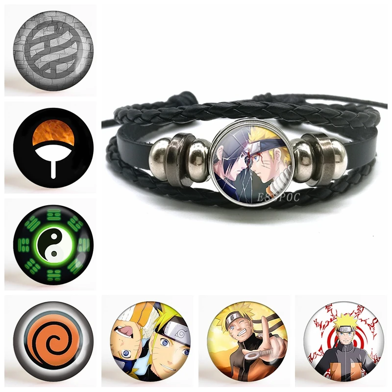 Fashion Japanese Anime Black Braided Leather Bracelet Glass Cabochon Jewelry men Anime Bangle Accessories Cosplay Gifts
Fashion Japanese Anime Black Braided Leather Bracelet Glass Cabochon Jewelry men Anime Bangle Accessories Cosplay Gifts