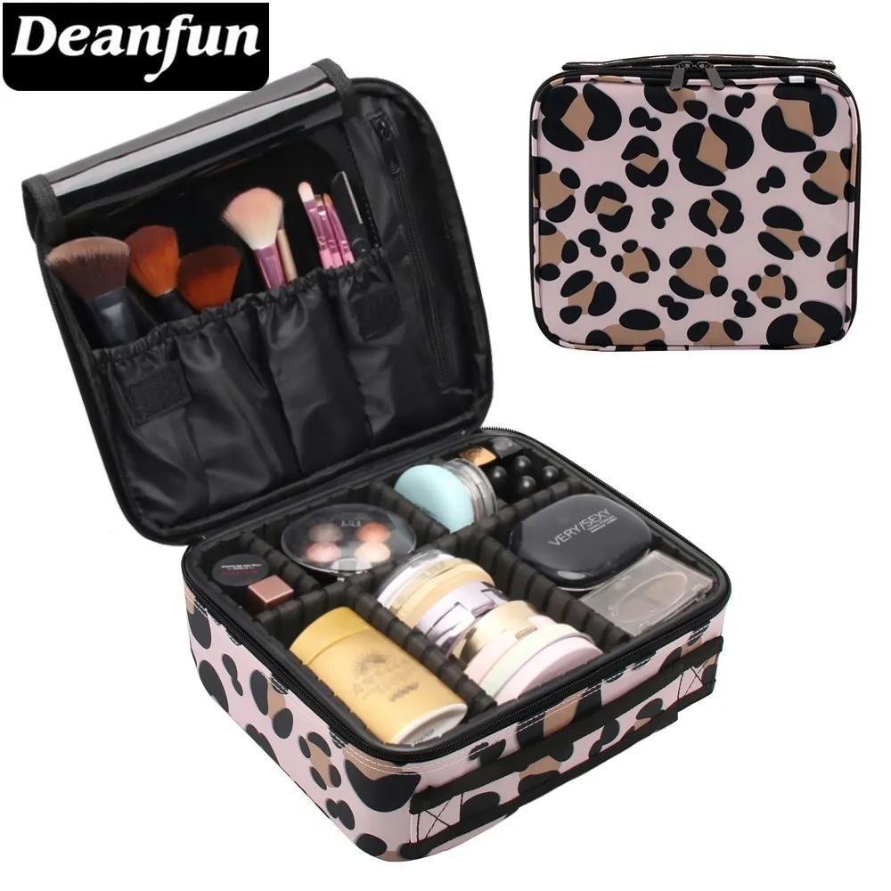 Deanfun чехол для макияжа Классический леопардовый узор водонепроницаемый Оксфорд