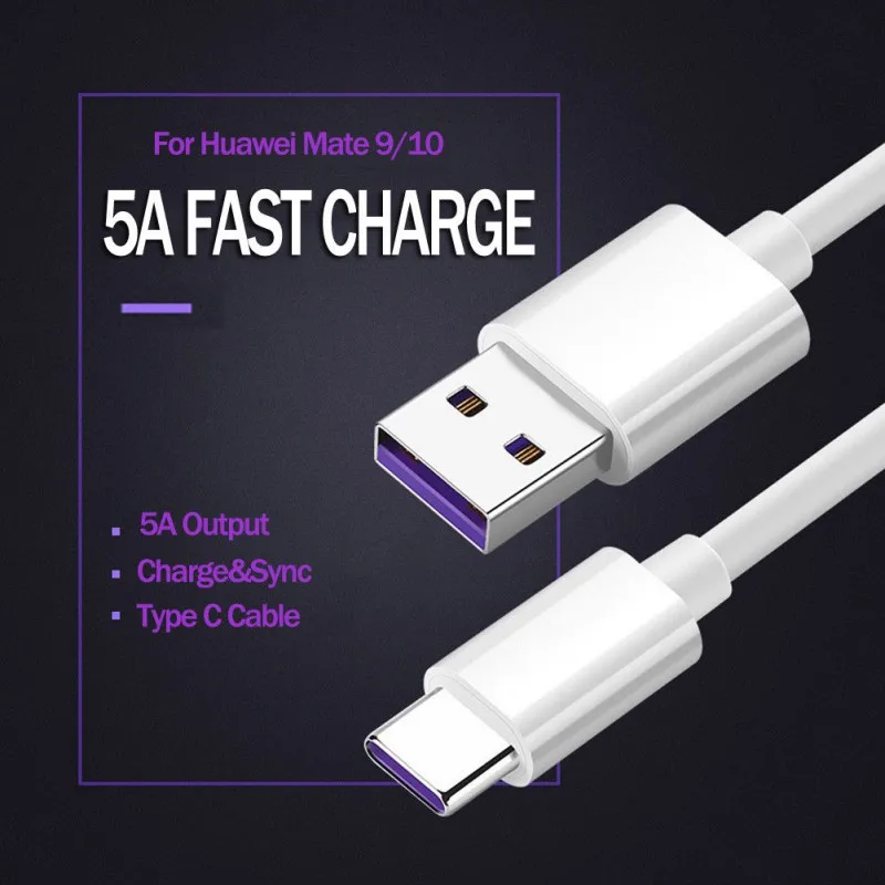 USB 3 1 Type C кабель 5A супер зарядный для передачи данных Huawei Mate 9 10 P10 P20 pro Honor V10 Nova 2s