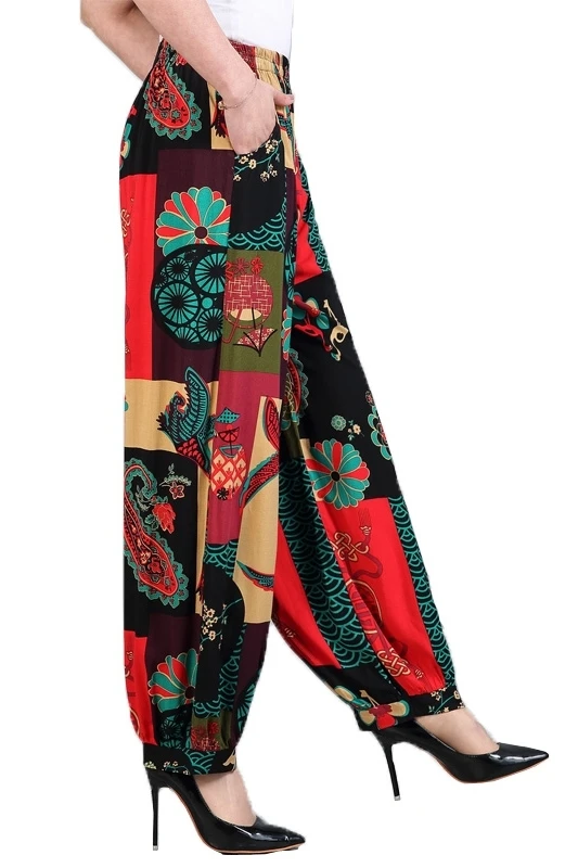 Spring Summer Casual Loose Trousers 2019 Women Fashion Flowers Printed Elastic Waist Harem Pants Plus Size Trousers Female
Spring Summer Casual Loose Trousers 2019 Women Fashion Flowers Printed Elastic Waist Harem Pants Plus Size Trousers Female