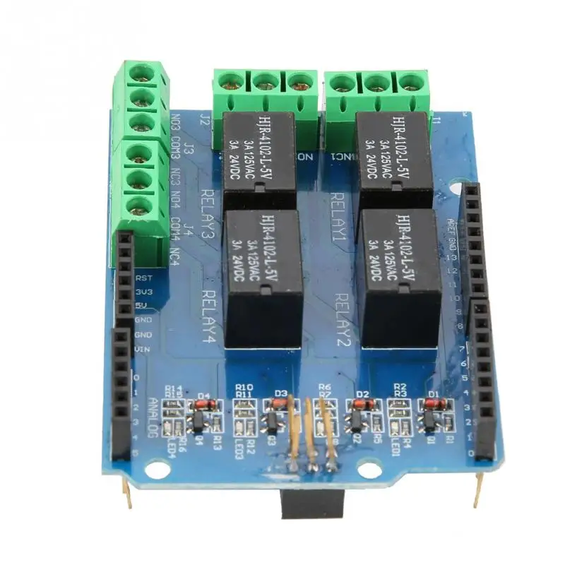 Portable 4-Way 5V Relay Module Control Expansion Board Plate On-board Relay with Indicator Lamp for Electric Toy
Portable 4-Way 5V Relay Module Control Expansion Board Plate On-board Relay with Indicator Lamp for Electric Toy