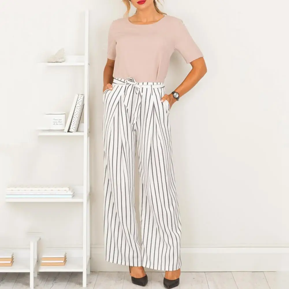 Women's Fashion Wide Leg Pants Striped Loose Wide Leg Pants Casual Trousers For Women Wild Pant Hot Sale 2019
Women's Fashion Wide Leg Pants Striped Loose Wide Leg Pants Casual Trousers For Women Wild Pant Hot Sale 2019