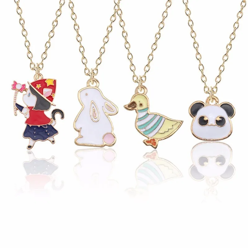 Cute Animal Necklace For Women Kawaii Rabbit Bunny Pendant For Girls Colorful Cartoon Anime Duck Panda Necklaces&Pendants Xmas
Cute Animal Necklace For Women Kawaii Rabbit Bunny Pendant For Girls Colorful Cartoon Anime Duck Panda Necklaces&Pendants Xmas