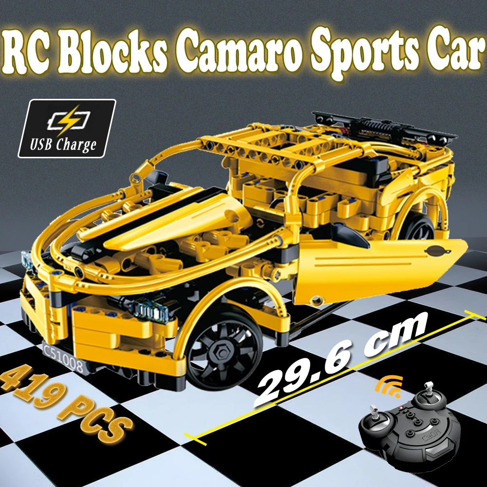 Конструктор Technic RC Camaro модель спортивного автомобиля сделай сам игрушечные