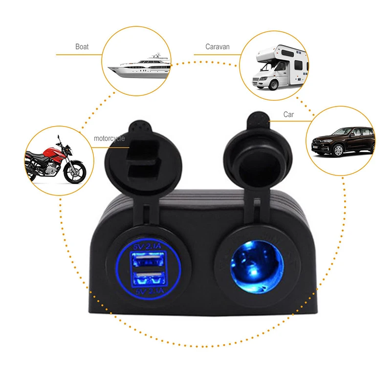 12V двойной USB порт розетка для автомобильного прикуривателя сплиттер зарядное устройство адаптер питания
12V двойной USB порт розетка для автомобильного прикуривателя сплиттер зарядное устройство адаптер питания