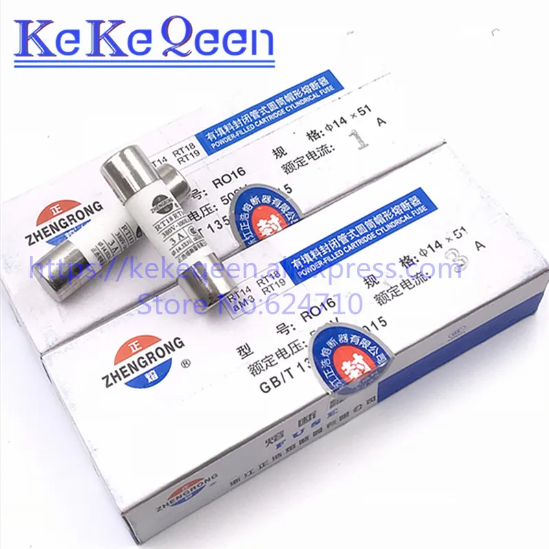 20pcs RO16 Fuse 14*51mm 14*51 14.3*51 MM 1A 2A 3A 5A 10A 16A 25A 32A 40A 50A 63A 380V/500V Cylindrical Ceramic fuse tube 14x51mm
20pcs RO16 Fuse 14*51mm 14*51 14.3*51 MM 1A 2A 3A 5A 10A 16A 25A 32A 40A 50A 63A 380V/500V Cylindrical Ceramic fuse tube 14x51mm