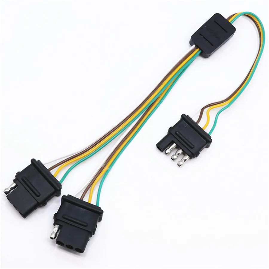Flat 4-Way 4 Pin Trailer Y-Splitter Harness Adapter LED Tailgate Light Bar For Truck Trailer Pickup
Flat 4-Way 4 Pin Trailer Y-Splitter Harness Adapter LED Tailgate Light Bar For Truck Trailer Pickup