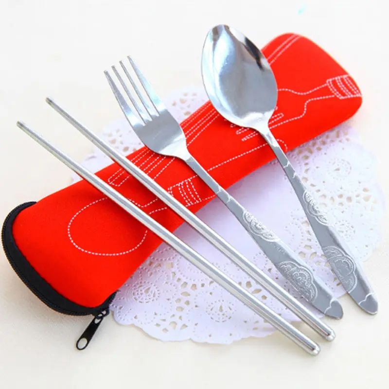 3 Pcs/Set Stainless Steel Fork Spoon Chopsticks Travel Ourdoor Camping Cutlery Tools portable Stainless Steel Tableware
3 Pcs/Set Stainless Steel Fork Spoon Chopsticks Travel Ourdoor Camping Cutlery Tools portable Stainless Steel Tableware