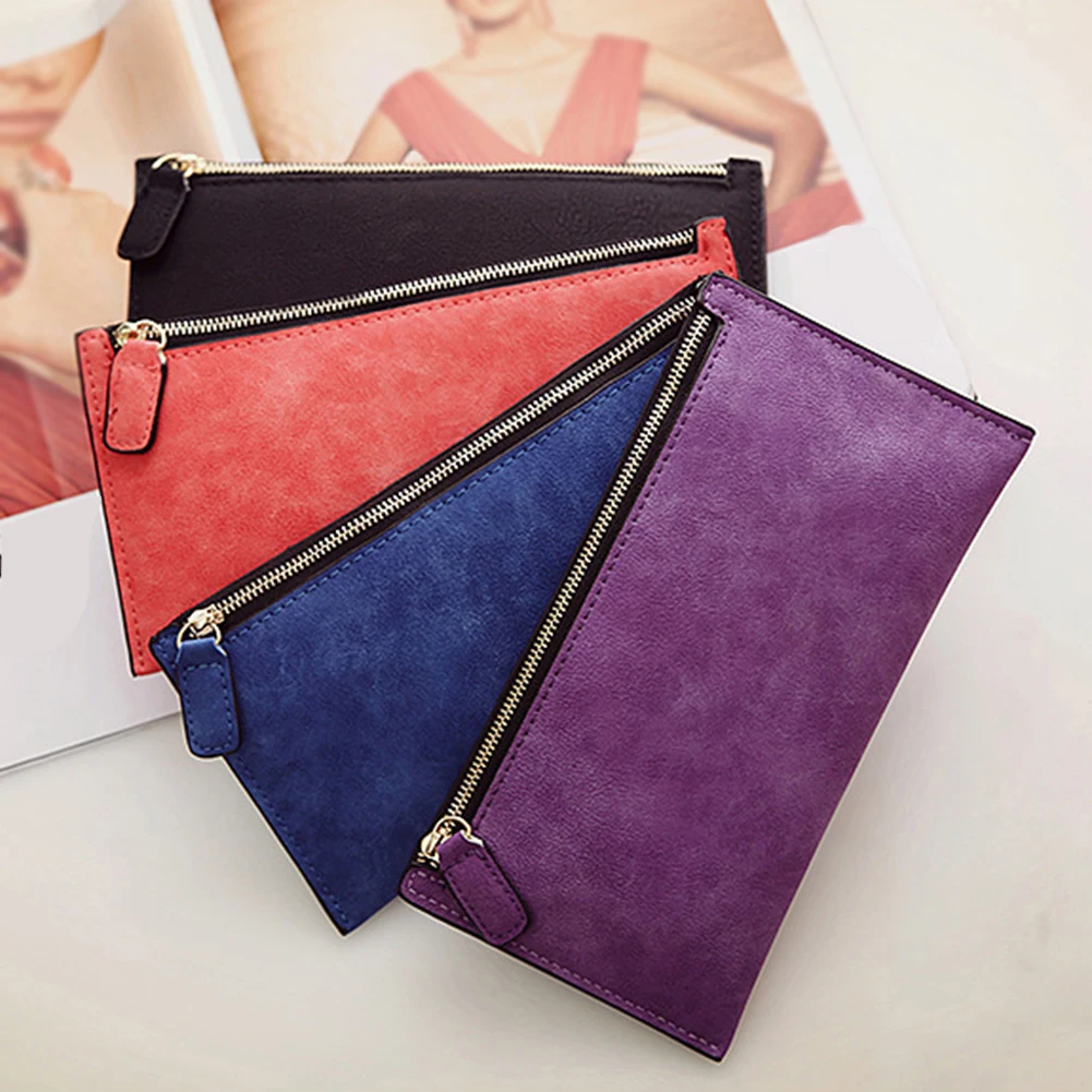 Women's Purse Ladies Wallet Long Money Bags Simple Style Coin Purse Leather Thin Wallets Female Card Holder Solid
Women's Purse Ladies Wallet Long Money Bags Simple Style Coin Purse Leather Thin Wallets Female Card Holder Solid