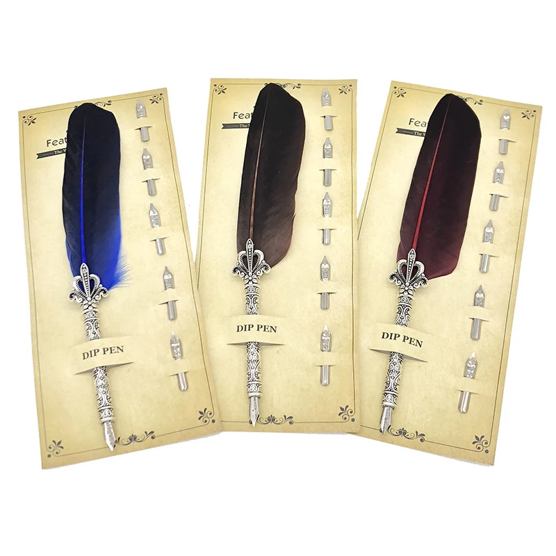 1 шт. милые перьевые ручки набор роскошная Высококачественная ручка Kawaii Dip для
