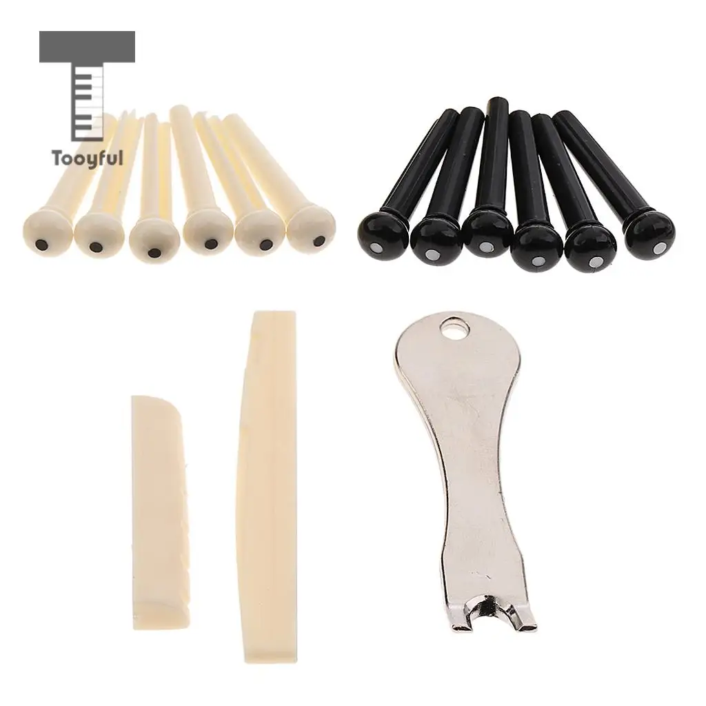 Tooyful Durable 1 Set Slotted Saddle Nut+Bridge Endpins+Nail Pin Puller for 6 Strings Acoustic Guitar DIY Parts
Tooyful Durable 1 Set Slotted Saddle Nut+Bridge Endpins+Nail Pin Puller for 6 Strings Acoustic Guitar DIY Parts