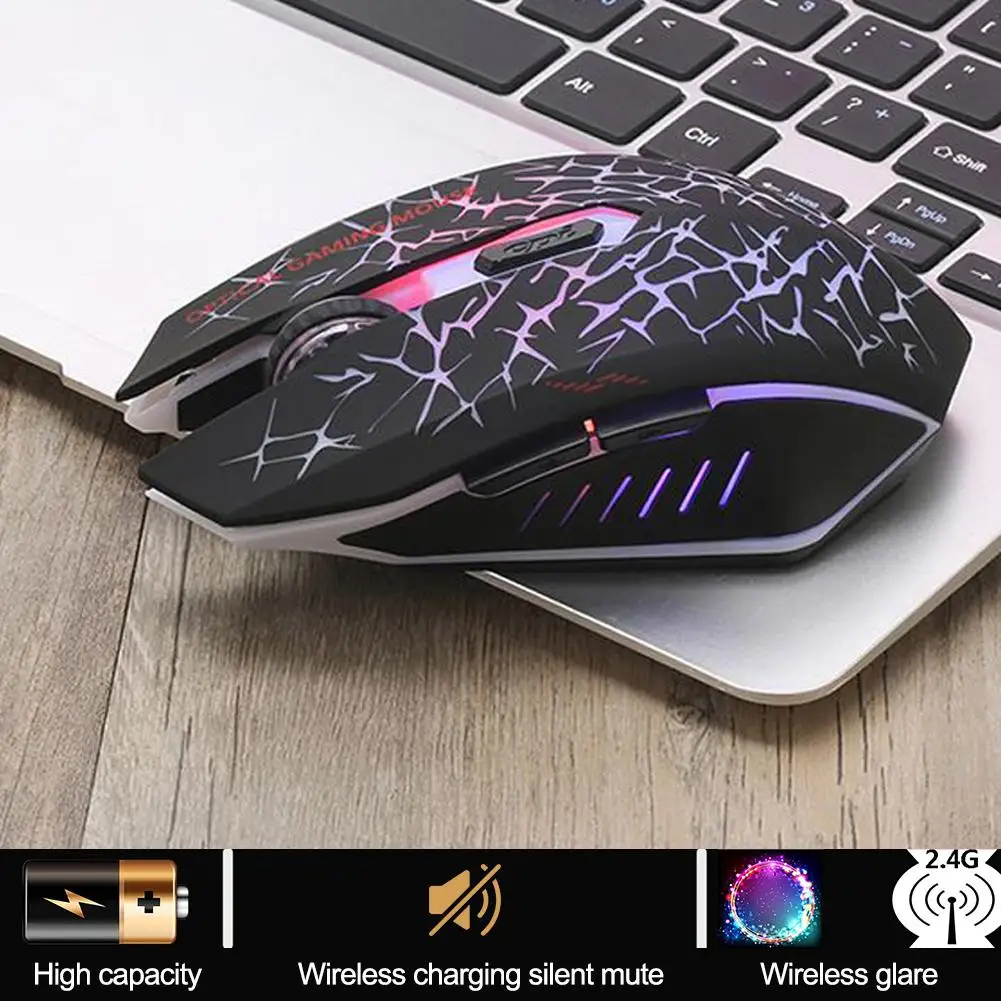 W210 2.4G Wireless Mouse Colorful Glare Optical Ergonomic 2400DPI Gaming Mouse For Desktop Laptop
W210 2.4G Wireless Mouse Colorful Glare Optical Ergonomic 2400DPI Gaming Mouse For Desktop Laptop