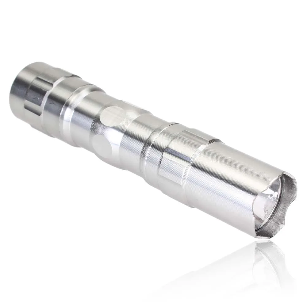 Small and portable 3W LED Mini Waterproof Ultra Bright Flashlight Torch Camping Silver
Small and portable 3W LED Mini Waterproof Ultra Bright Flashlight Torch Camping Silver