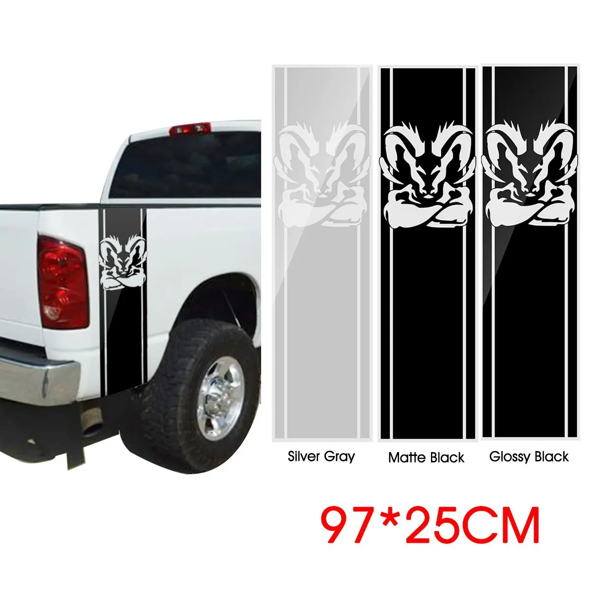 97*25cm Car Body Vinyl Decal Sticker Strips Emblem Bandage For (2Pcs) Dodge Ram 1500 5.7 L
97*25cm Car Body Vinyl Decal Sticker Strips Emblem Bandage For (2Pcs) Dodge Ram 1500 5.7 L