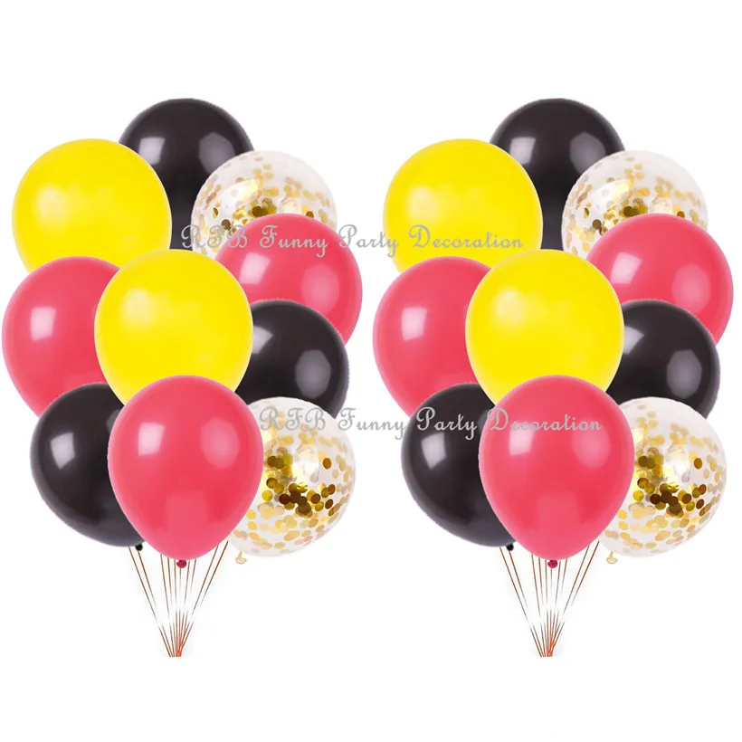 Red Black Yellow Balloons Birthday Decorations Anniversaire Wedding Balloons 1st Birthday Party Confetti Balloons
Red Black Yellow Balloons Birthday Decorations Anniversaire Wedding Balloons 1st Birthday Party Confetti Balloons