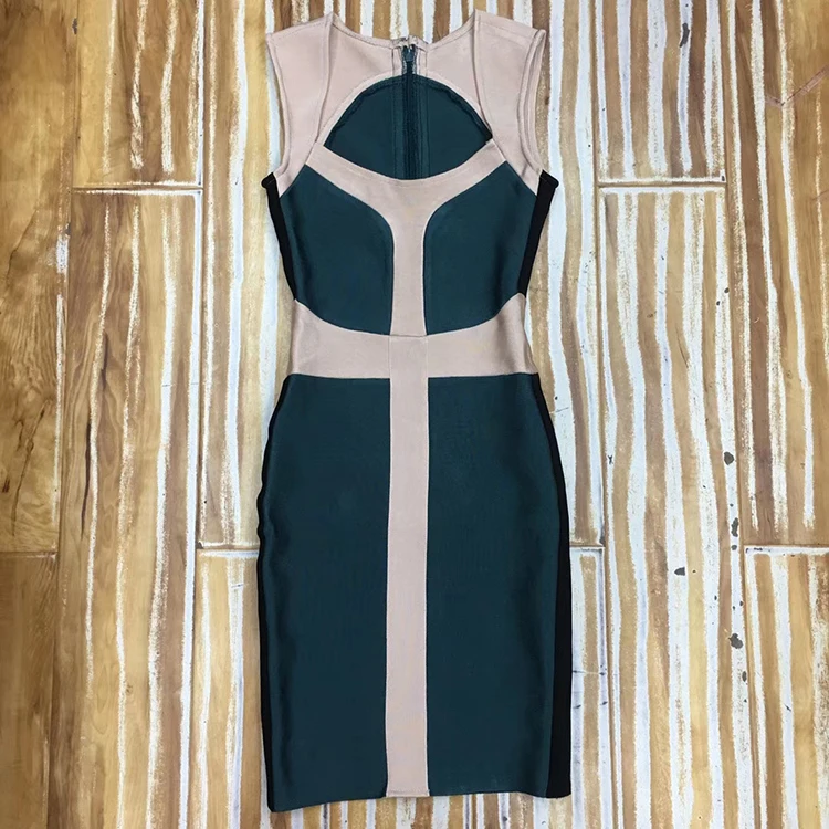 High Quality Geometric Nude Green Sleeveless Rayon Dressing Bodycon Dress Evening Party Gown
High Quality Geometric Nude Green Sleeveless Rayon Dressing Bodycon Dress Evening Party Gown