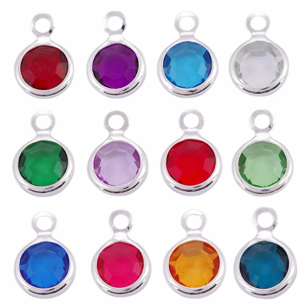 Wholesale 120pcs/lot mixed gold & silver Birthstone floating charms 6mm for Personalized Necklace with free ring
Wholesale 120pcs/lot mixed gold & silver Birthstone floating charms 6mm for Personalized Necklace with free ring