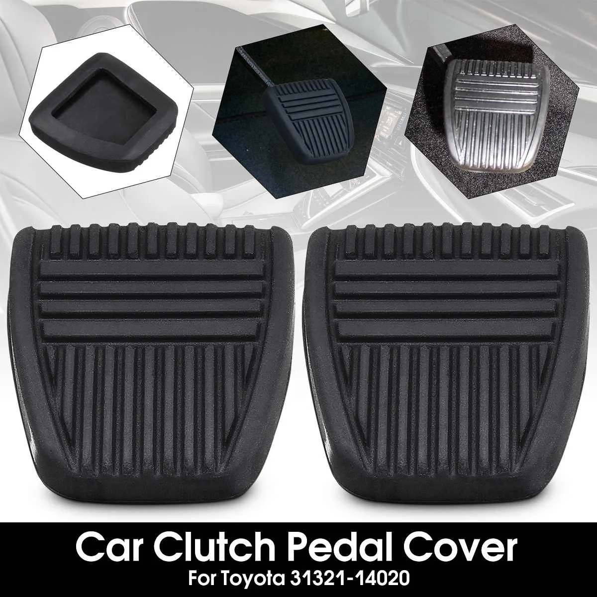 Black Brake Clutch Car Pedal Pad Rubber Cover Trans Vehicles For Toyota 4Runner Camry Celica Land Cruiser Paseo RAV4 31321-14020
Black Brake Clutch Car Pedal Pad Rubber Cover Trans Vehicles For Toyota 4Runner Camry Celica Land Cruiser Paseo RAV4 31321-14020