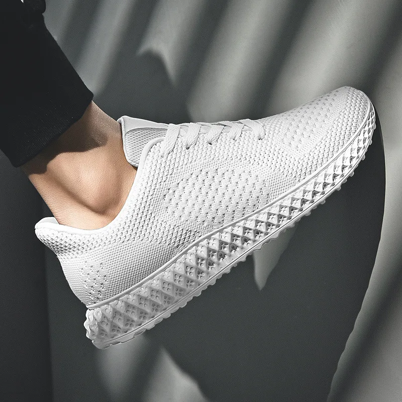 Light Walking Shoes for Lovers 4d Flying Weaving Technique Breathable Running Sneakers Men and Women Q7102SHD | Спорт и развлечения