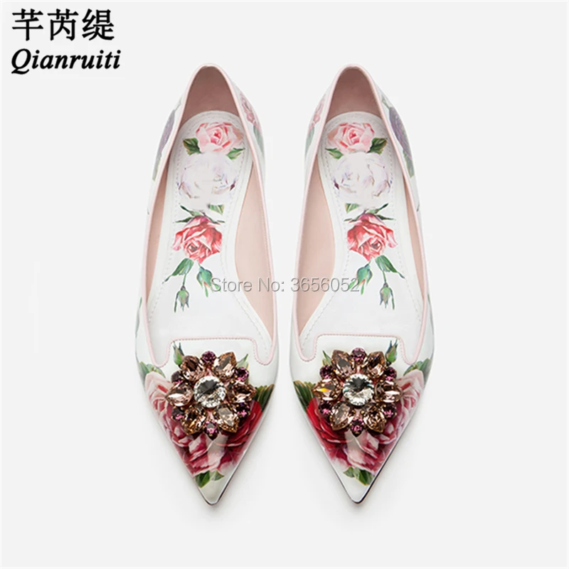 Qianruiti Chaussures Femme 2019 Black White Rose Printed Ballet Flats Glitter Crystal Flower Loafers Slip On Women Flat Shoes
Qianruiti Chaussures Femme 2019 Black White Rose Printed Ballet Flats Glitter Crystal Flower Loafers Slip On Women Flat Shoes