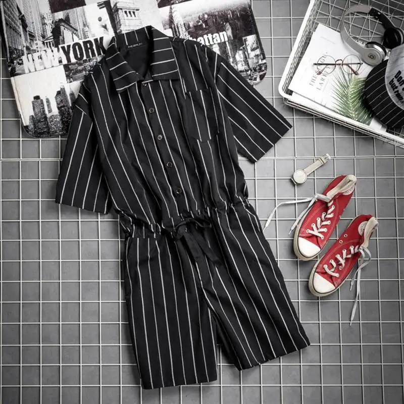 INCERUN 2020 Men Jumpsuit Striped Rompers Loose Shortsleeve Pockets Fashion Pants Hip-hop Men Overalls Playsuit Streetwear S-5XL
INCERUN 2020 Men Jumpsuit Striped Rompers Loose Shortsleeve Pockets Fashion Pants Hip-hop Men Overalls Playsuit Streetwear S-5XL