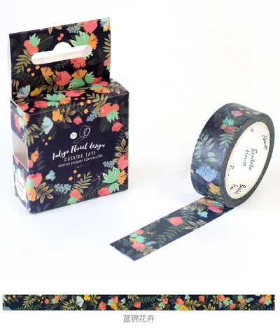 1.5cm 7m 1 pcs flower party in night style washi tape Adhesive DIY Scrapbook Masking gift decor
1.5cm 7m 1 pcs flower party in night style washi tape Adhesive DIY Scrapbook Masking gift decor