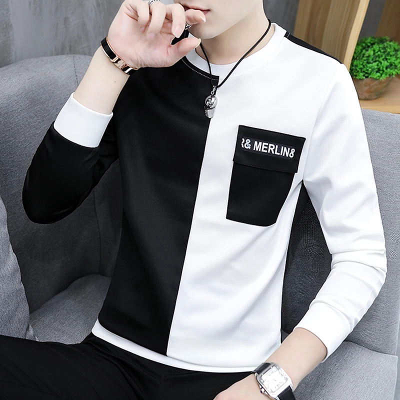 2019 Spring and Autumn season new male long sleeve personality trend clothes Korean version of clothing
2019 Spring and Autumn season new male long sleeve personality trend clothes Korean version of clothing