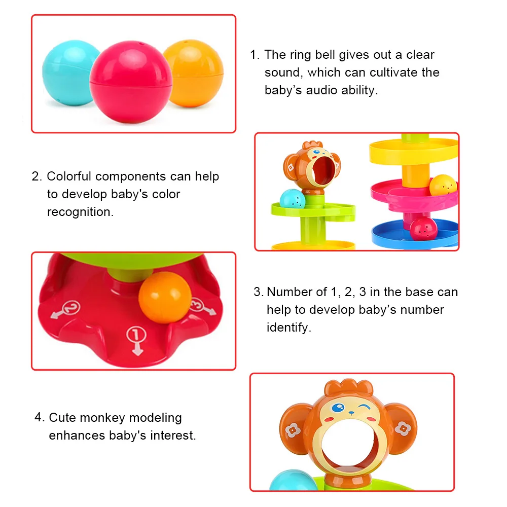 Baby Childern Toys Tower Puzzle Rolling Ball Bell Toys Kids Developmental Educationsl&Learning Toy
Baby Childern Toys Tower Puzzle Rolling Ball Bell Toys Kids Developmental Educationsl&Learning Toy