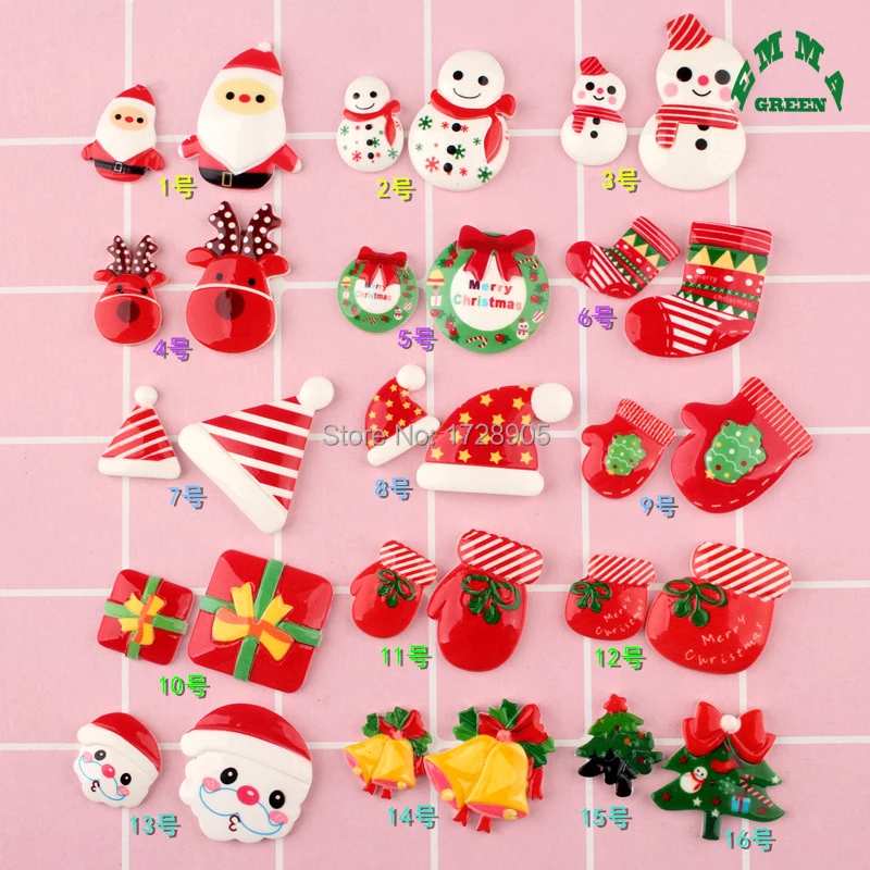 Resin Flatback Cabochons Home Christmas Decoration Santa Tree Deer Snowman Glove Gift 10 pcs Kawaii Scrapbooking Christmas Craft
Resin Flatback Cabochons Home Christmas Decoration Santa Tree Deer Snowman Glove Gift 10 pcs Kawaii Scrapbooking Christmas Craft