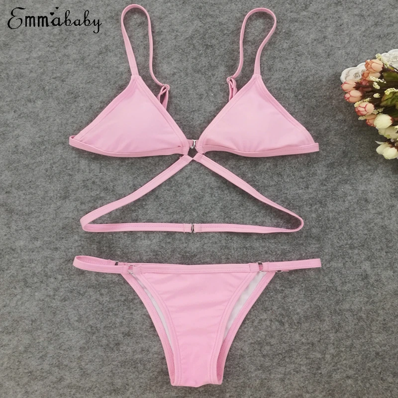 Bikini 2019 Sexy Women Swimwear Brazilian Bikini Push Up Swimsuit Solid Beachwear Bathing Suit Thong Biquini Bikini Set
Bikini 2019 Sexy Women Swimwear Brazilian Bikini Push Up Swimsuit Solid Beachwear Bathing Suit Thong Biquini Bikini Set
