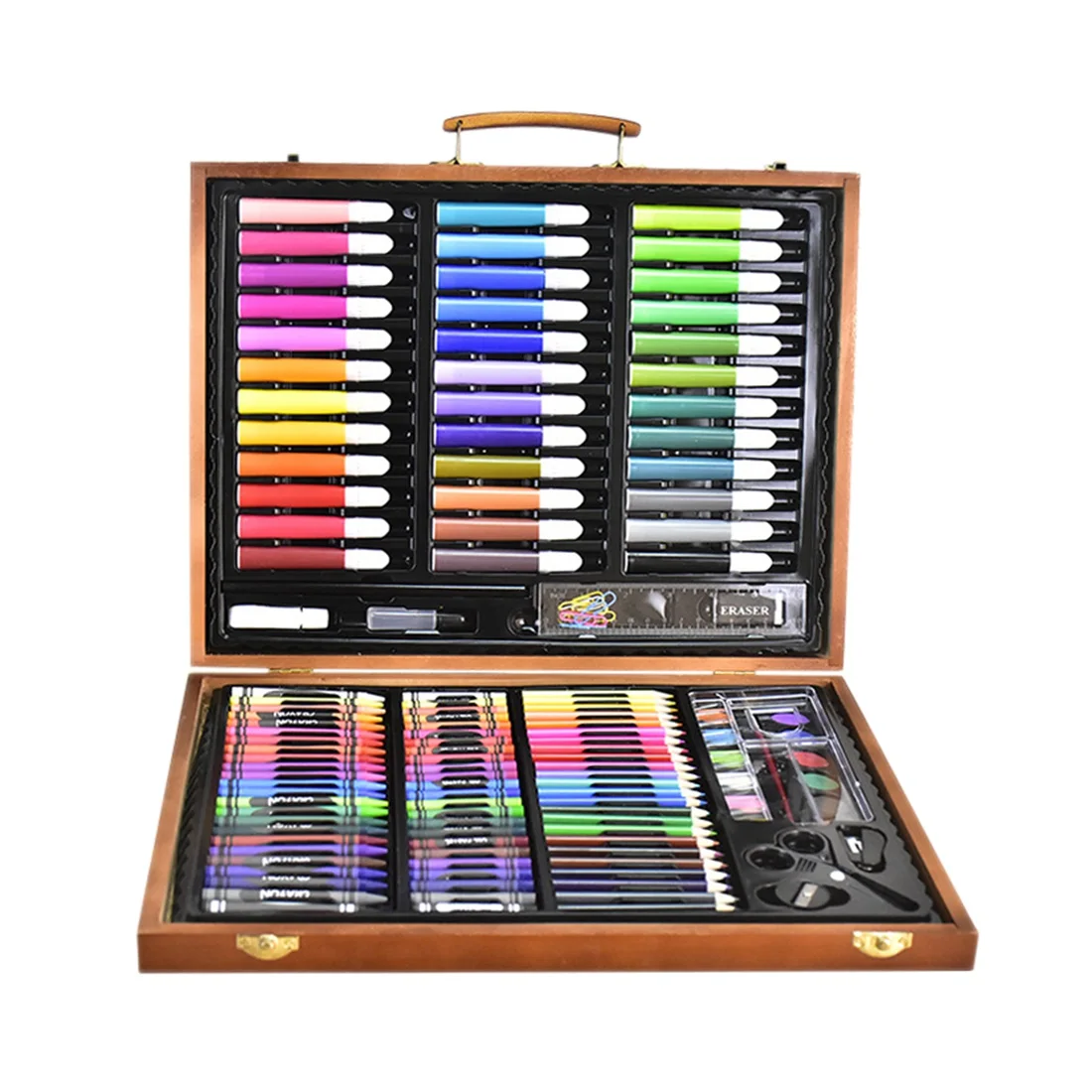 150pcs Painting Tools Big Box Brush Watercolor Pencil Child Stationery Set Wooden | Канцтовары для офиса и дома