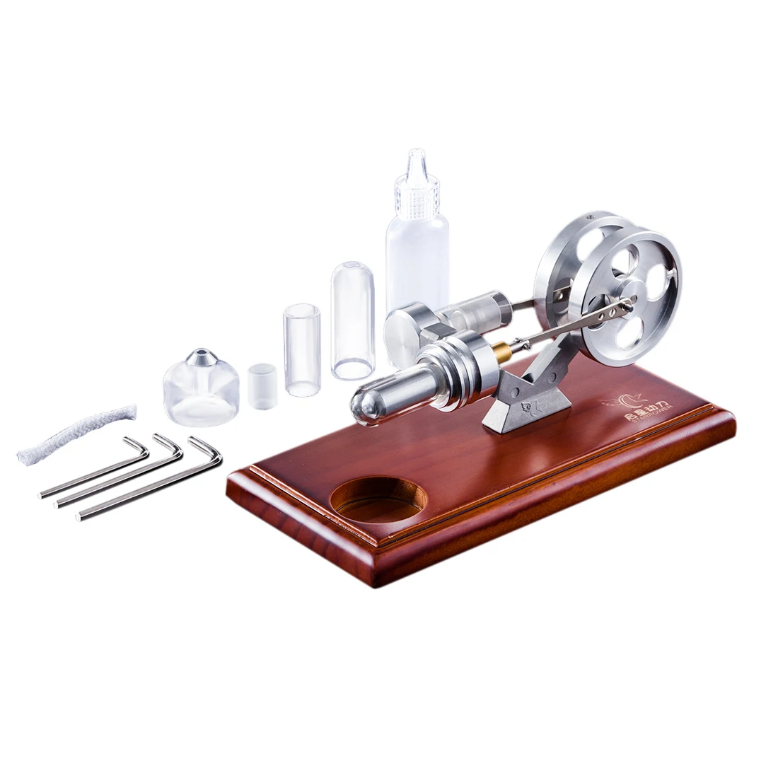 High Quality DIY Stirling Engine with Brown Solid Wood Baseplate Stem Steam Learning Model Toys For Children Adult
High Quality DIY Stirling Engine with Brown Solid Wood Baseplate Stem Steam Learning Model Toys For Children Adult