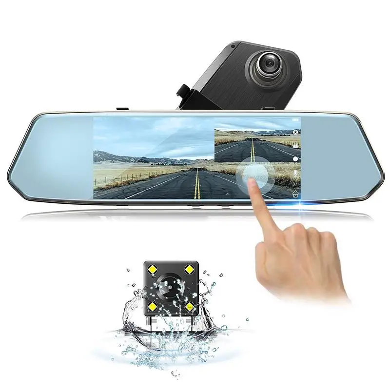 7" IPS Dual Lens Touch Screen Car Dash Cam FHD 1080P Dashboard Camera 170 Degree Driving DVR Recorder G-Sensor Parking L1007
7" IPS Dual Lens Touch Screen Car Dash Cam FHD 1080P Dashboard Camera 170 Degree Driving DVR Recorder G-Sensor Parking L1007
