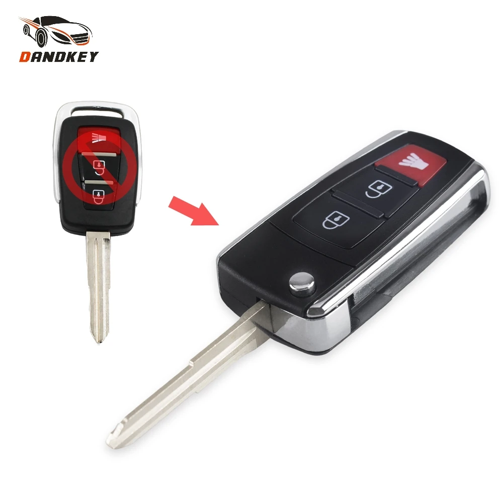 Dandkey 3 Buttons Fob For Proton Flip Folding Keyless Entry Remote Key Shell Case Uncut Blade New Replacement With Left Blade
Dandkey 3 Buttons Fob For Proton Flip Folding Keyless Entry Remote Key Shell Case Uncut Blade New Replacement With Left Blade