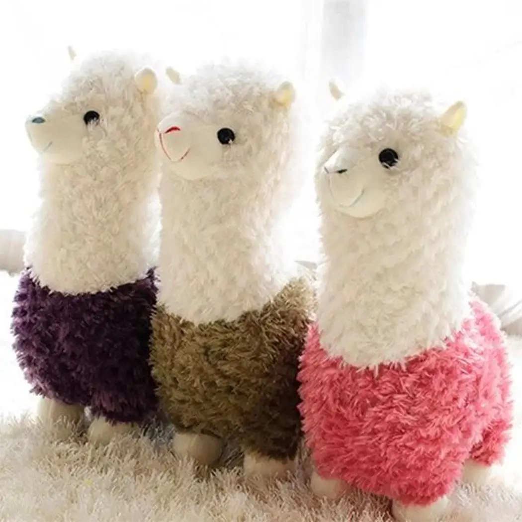 New Kids Children Baby Girls Cotton Blend Plush Cute Small Alpaca Doll Toys Purple Pink Green | Игрушки и хобби