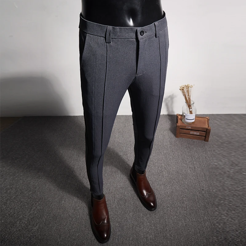 2019 Повседневное праздничная одежда Для мужчин брюки высокое качество брюк