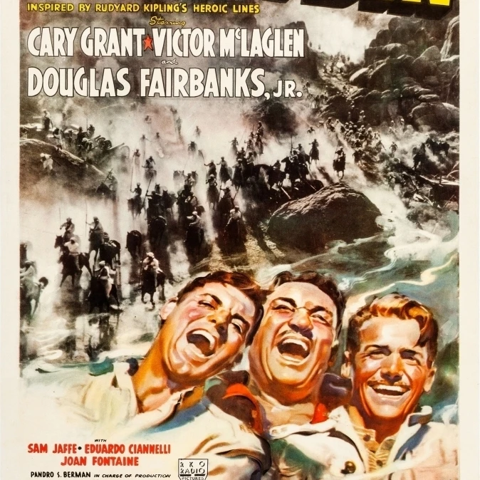 Gunga Din Us Poster Art Cary Grant Victor Mclaglen Douglas Fairbanks Jr. 1939 Movie Masterprint (24 x 36) |