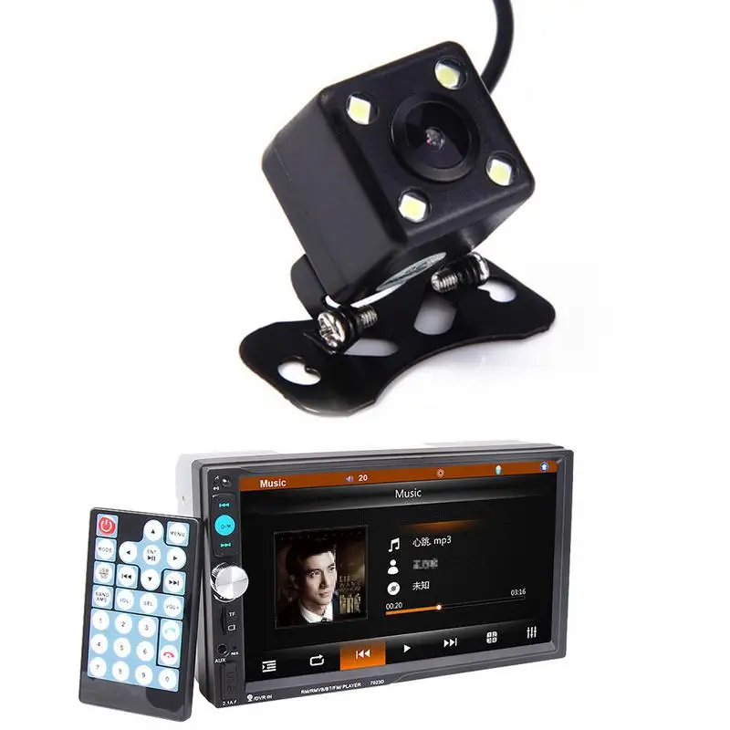 2DIN 7inch Bluetooth Car MP5 Player HD 1024*600 with Card Reader Radio FM Tuner Fast Car Stereo Audio Charge with Camera 11.11
2DIN 7inch Bluetooth Car MP5 Player HD 1024*600 with Card Reader Radio FM Tuner Fast Car Stereo Audio Charge with Camera 11.11