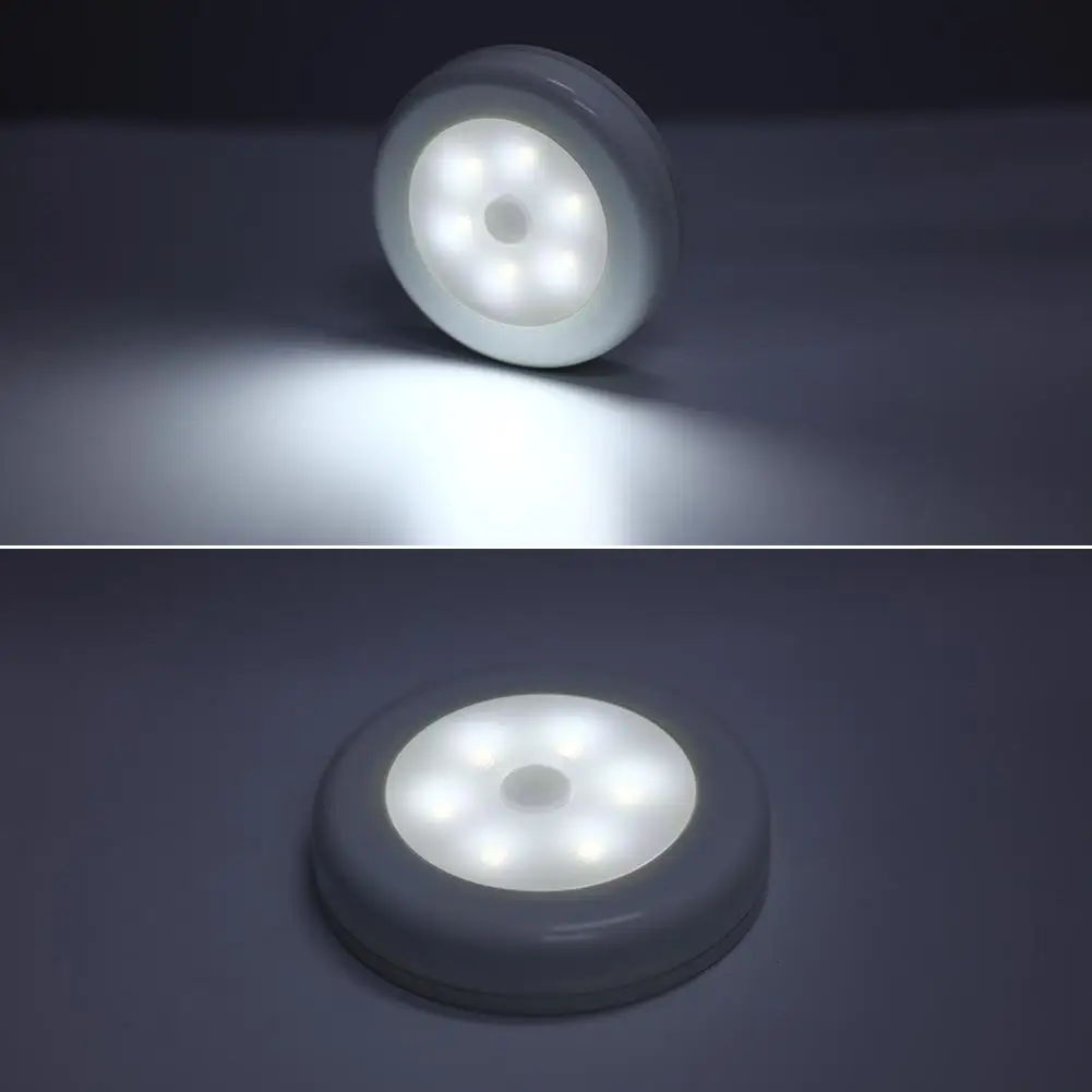 4 шт движения тела Сенсор 6 светодиодный настенный светильник индукции лампа