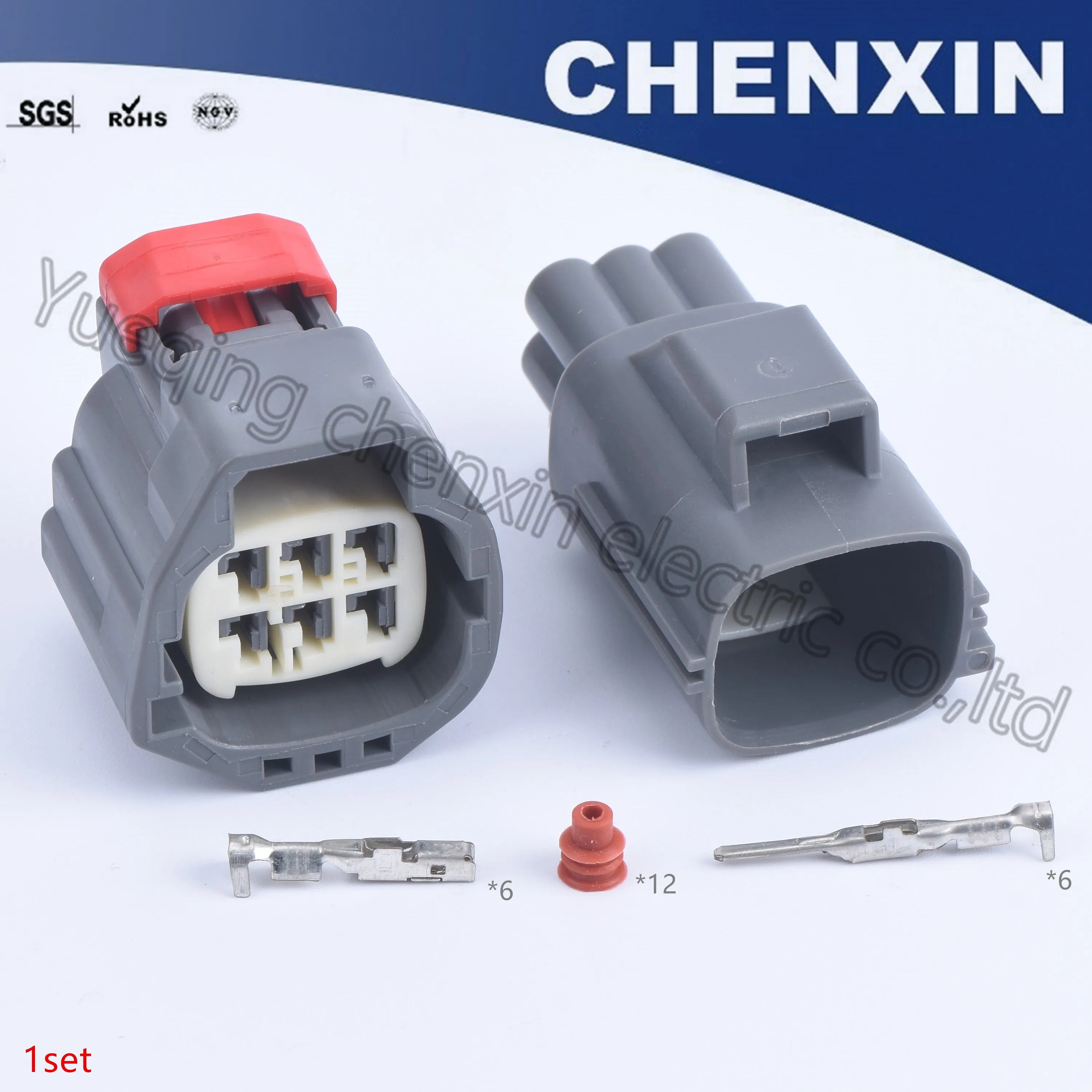 Gray 6 pin 1.5 female and malle waterproof auto connector car electrical wiring case adapter connector 7282-5553-10 7283-5553-10
Gray 6 pin 1.5 female and malle waterproof auto connector car electrical wiring case adapter connector 7282-5553-10 7283-5553-10