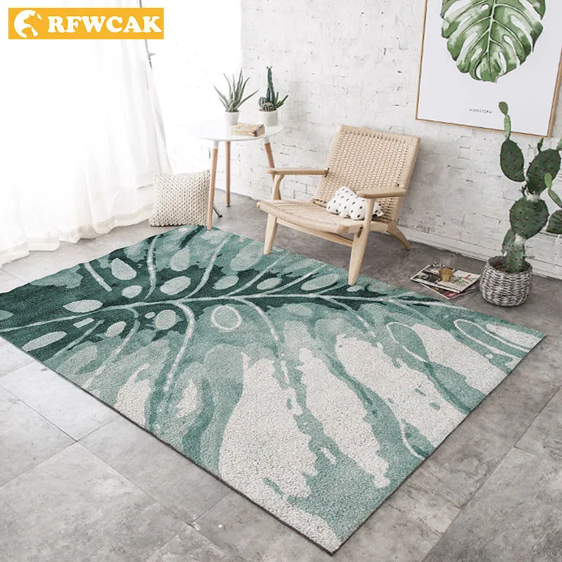 RFWCAK Green Leaf Anti-slip Carpet Hallway Doormat Pad Living Room Kids Tapete Kilim Mat Children Bedroom Rug Decoration Home
RFWCAK Green Leaf Anti-slip Carpet Hallway Doormat Pad Living Room Kids Tapete Kilim Mat Children Bedroom Rug Decoration Home